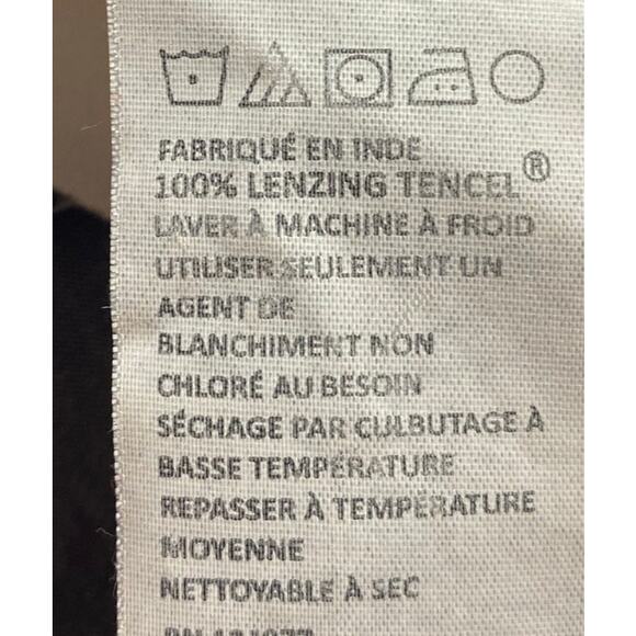 PrAna Gray Chambray Azul Cap Sleeve 1/2 Button Blouse Women's Size Small - Picture 10 of 10